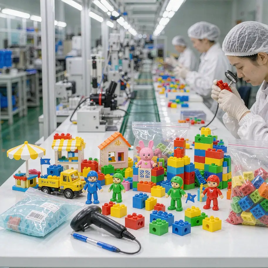 澄海玩具厂 QC 检验车间实拍