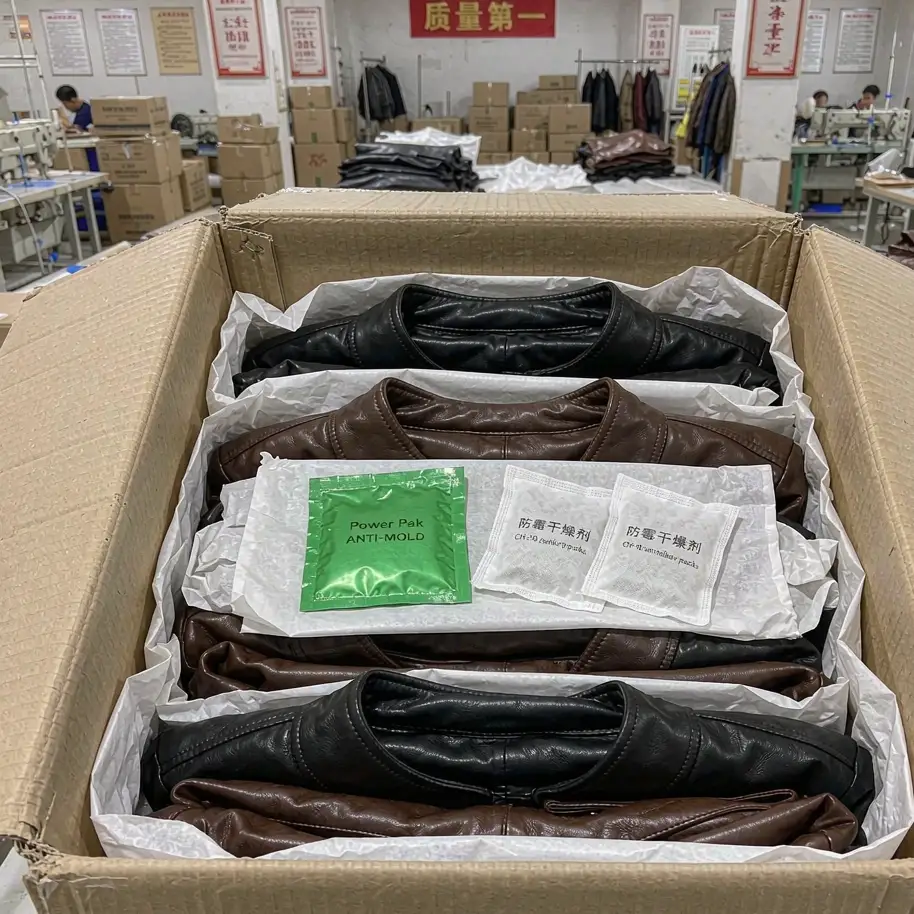 海宁皮衣出口装箱 Power Pak+CH-10 防霉配置